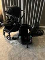 Cadeira de passeio, cadeira auto, 2 bases isofix, marca Recaro