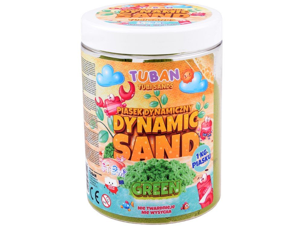 Tuban piasek dynamiczny 1kg zielony ZA4182