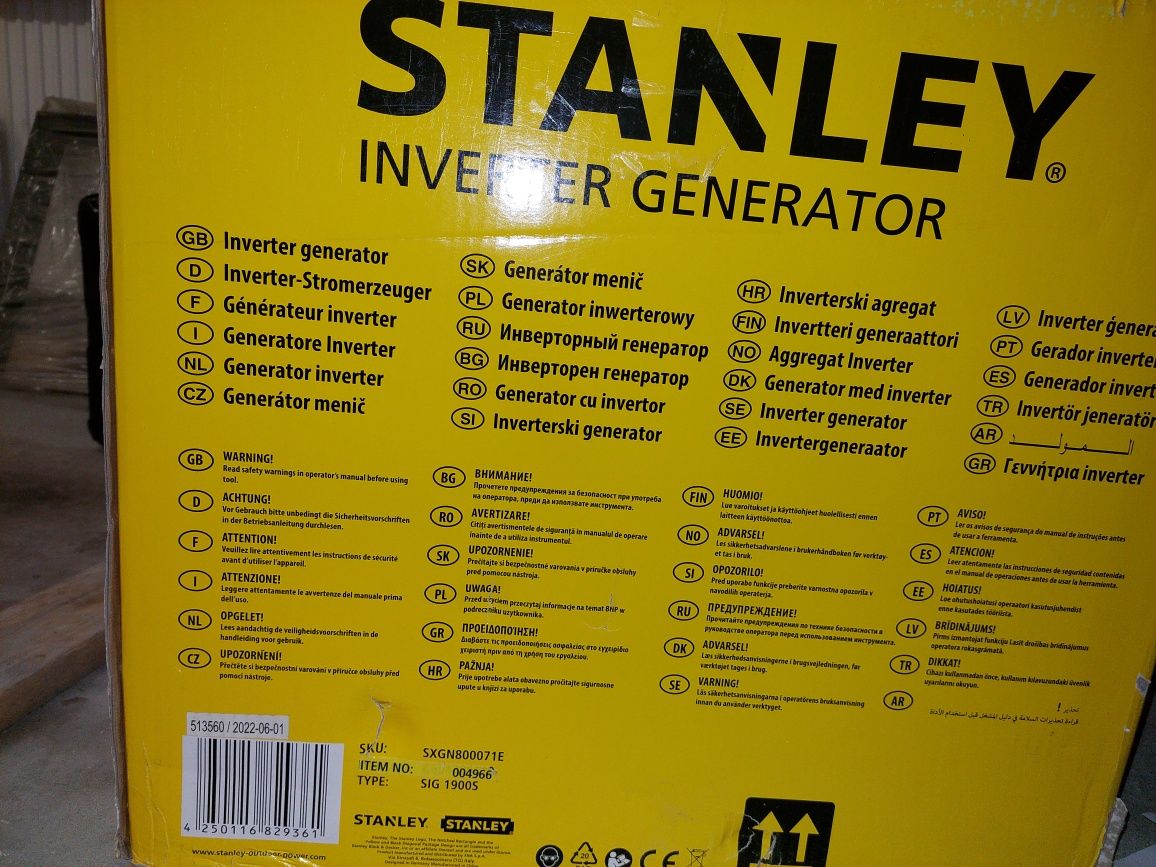 Generator stanley nowy