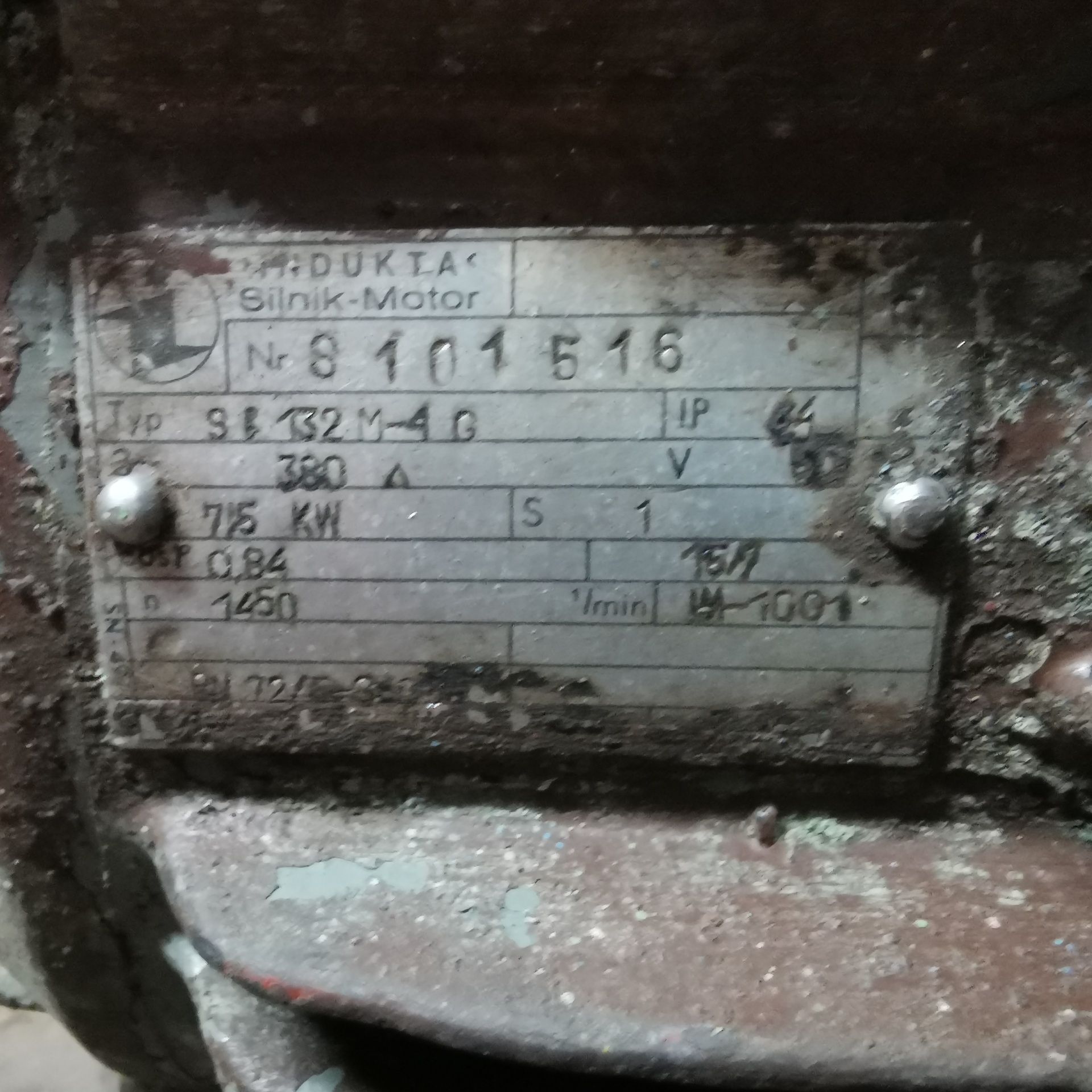 Silnik Indukta z hamulcem 7.5kw