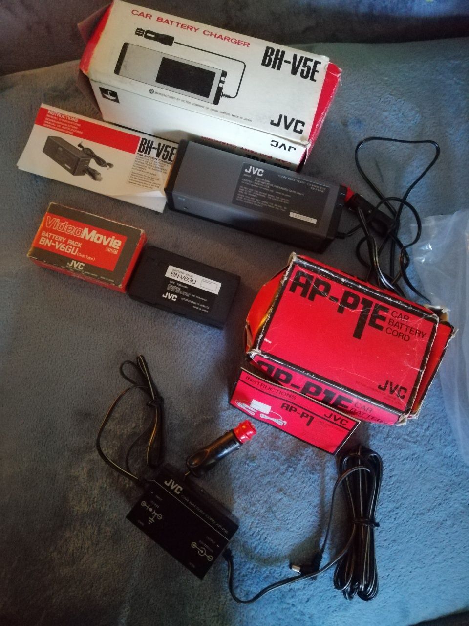 JVC bateria e carregadores câmara VHS-C