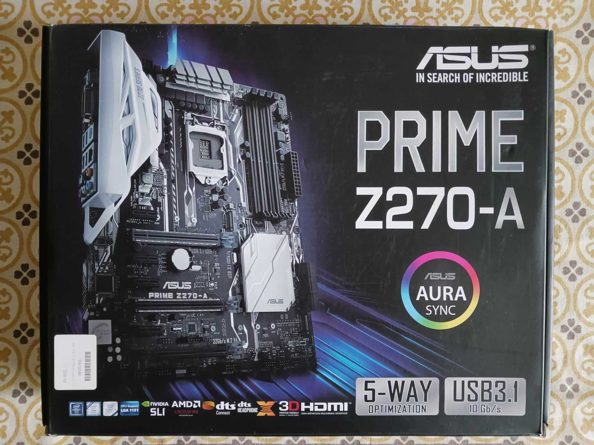 Motherboard Asus Prime Z170-A Gaming Pro Carbon - Avariado - Decoração