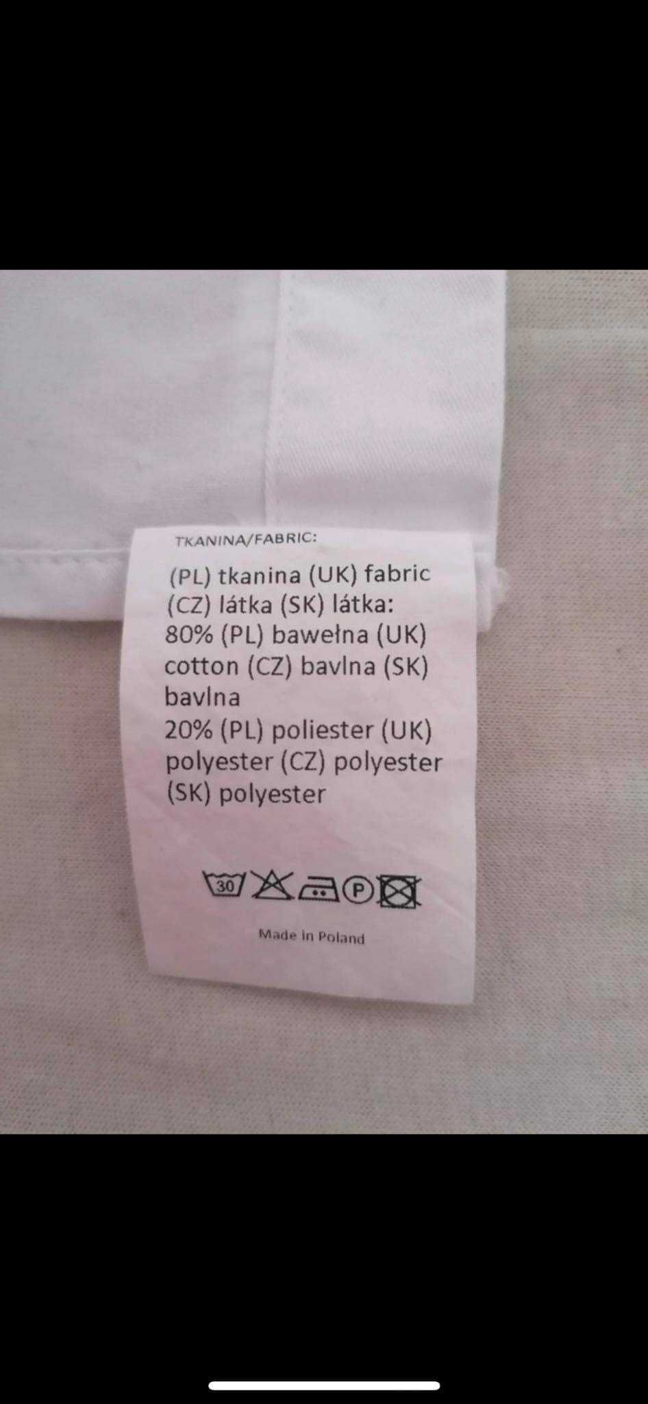 Koszula biała. Do garnituru. Taniec towarzyski. Standard. Na spinki.