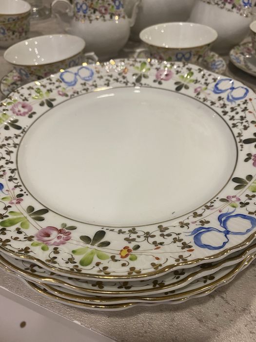 Serviço de chá Vista Alegre “lacinhos” antigo