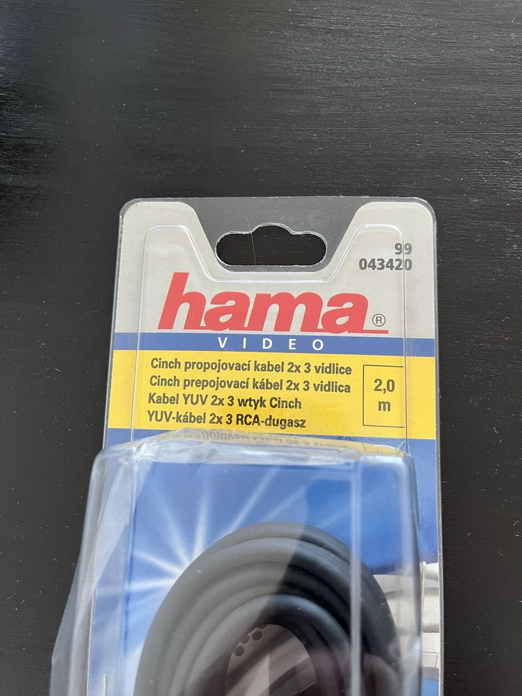Kabel Hama 3x Wtyk Cinch - 2 metry do projektorów / DVD / AUDIO
