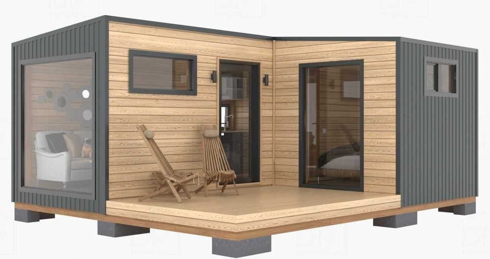 Модульний будинок, модульна сауна, баня.