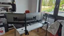 Zestaw do pracy zdalnej. Trzy monitory DELL 27"