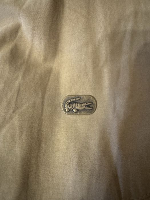 Демісезонна унісекс куртка lacoste бежевого кольору