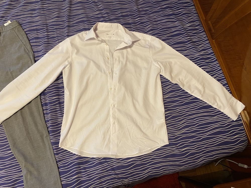 Conjunto da Zara Calça Blazer e Camisa Regular fit
