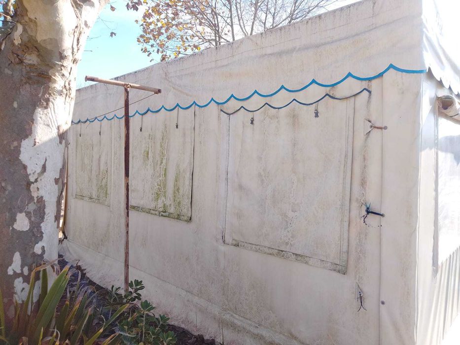 Estrutura e lona 30 m2
