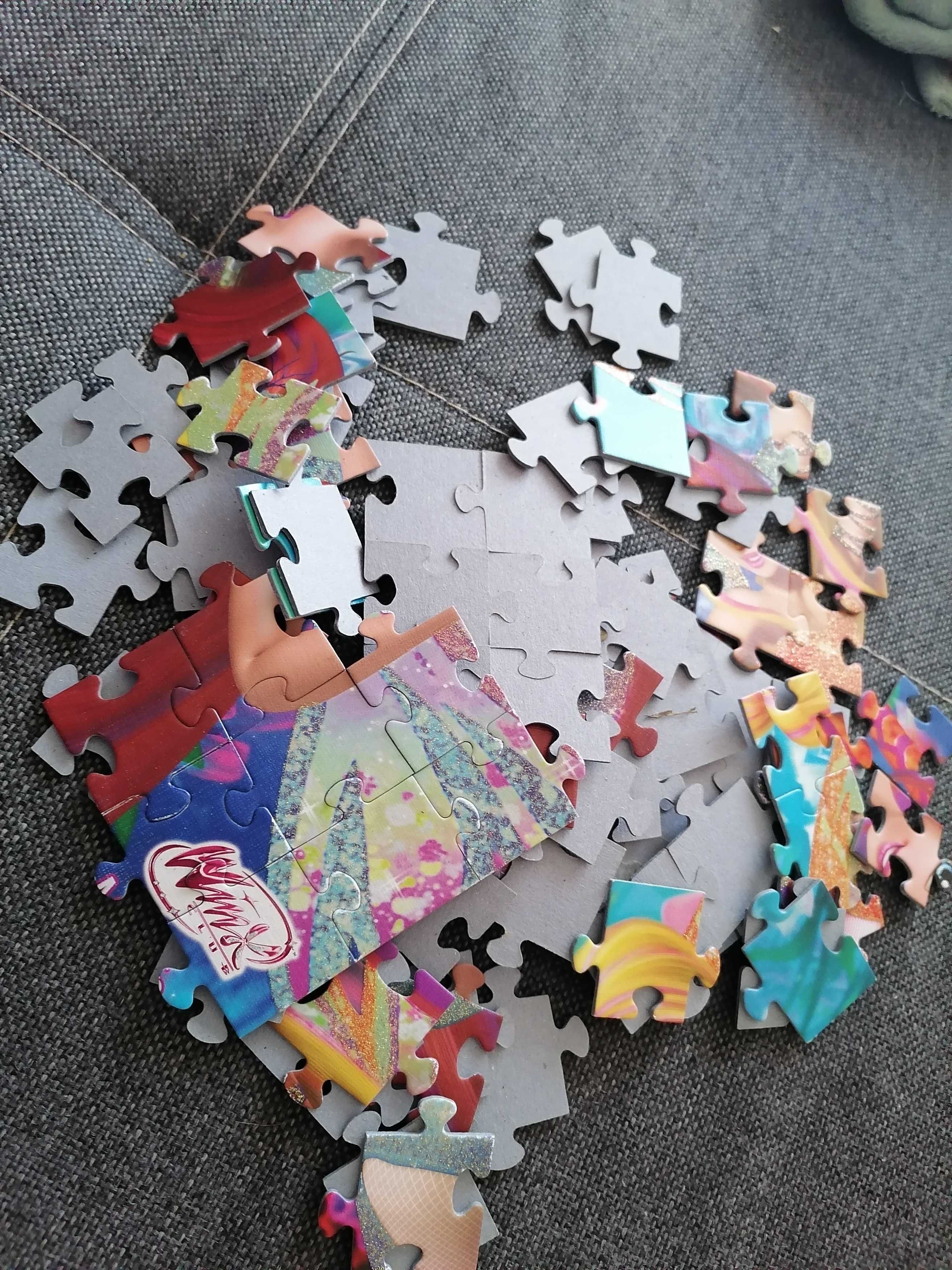 Puzzle brokatowe Winx