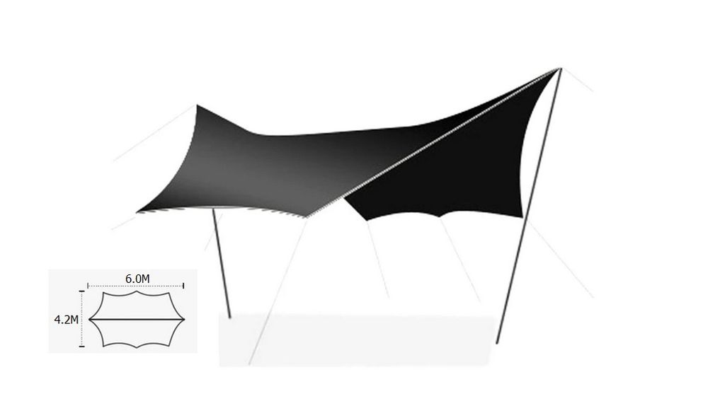 Zagiel Plandeka przeciwdeszczowa PARMA XXXL 600x420CM