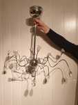 Piękna lampa nad stół - salon jadalnia