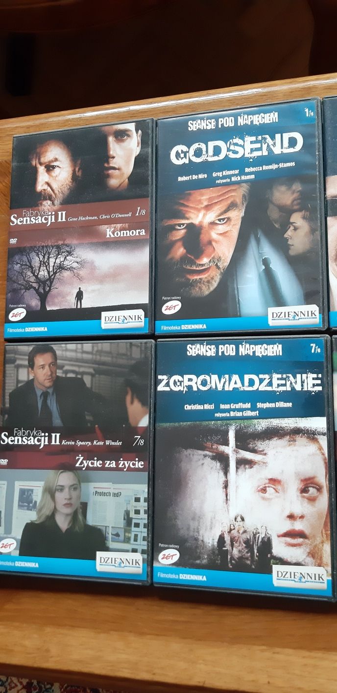 Filmy sensacyjne DVD kolekcja