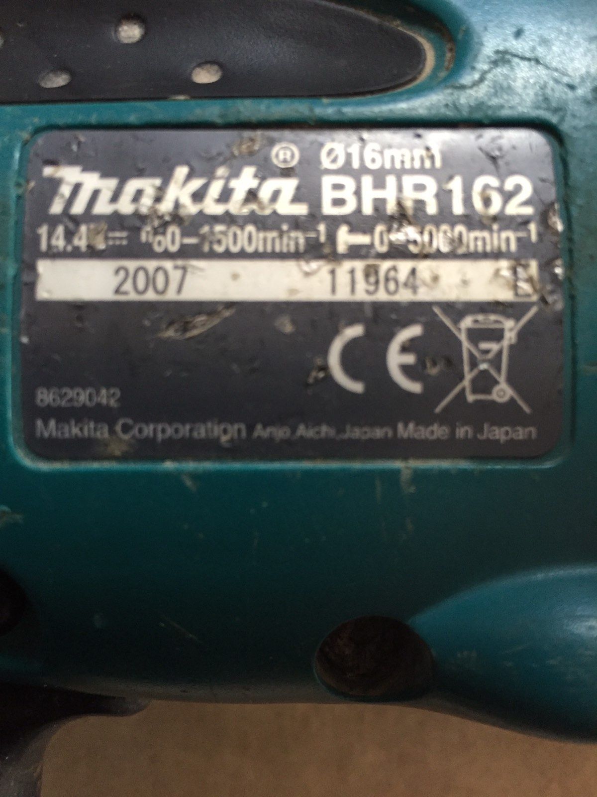 Перфоратор Makita BHR162 14.4V