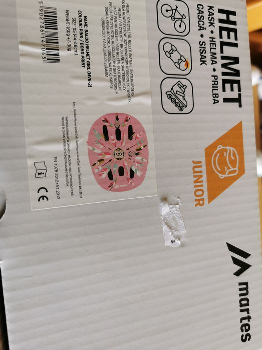 Kask dziecięcy dziewczynka XS różowy