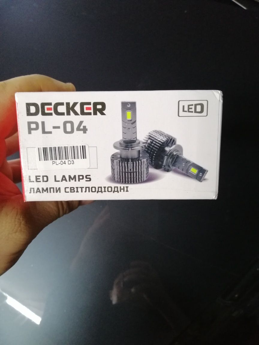 Светодиодные лампы головного света DECKER LED PL-04 6K D3