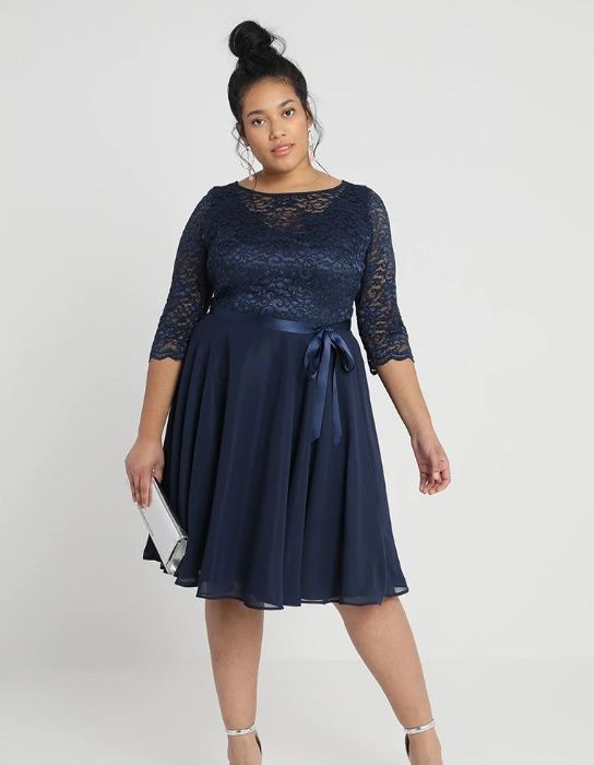 NOWA sukienka koktajlowa Swing Curve 48 XXXL