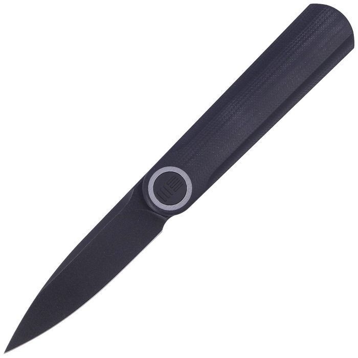 Nóż składany WE Knife Eidolon Drop Point Black G, Black Stonewashed