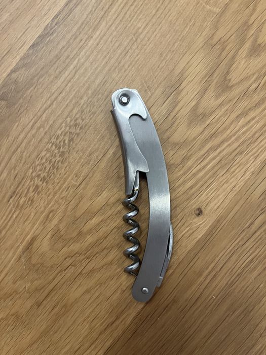 kieszonkowy metalowy korkociąg otwieracz nożyk