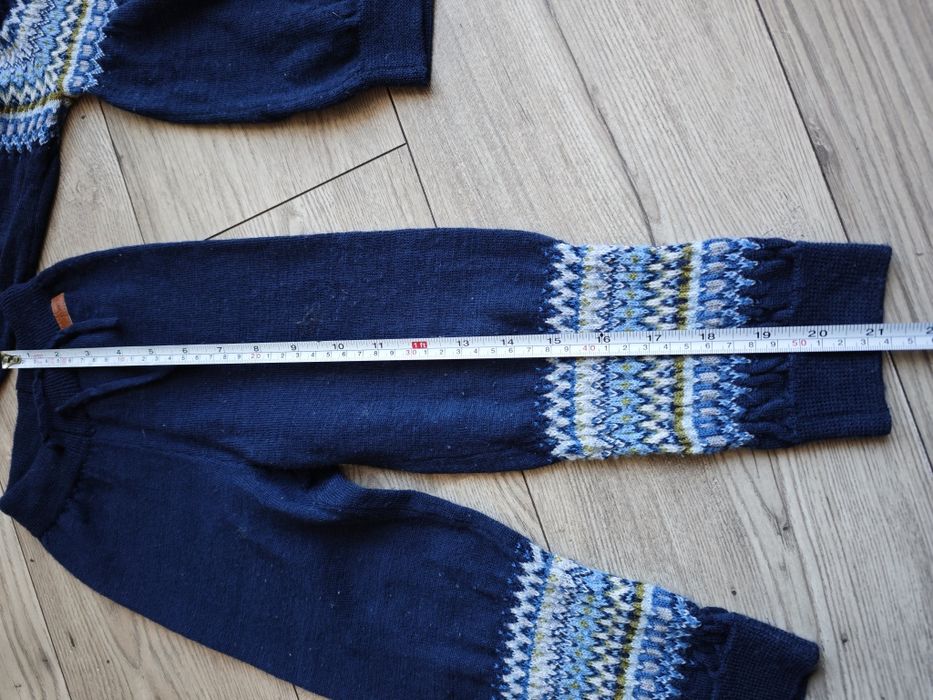 Komplet bluzka spodnie bielizna termiczna wełna merino Name It r. 92