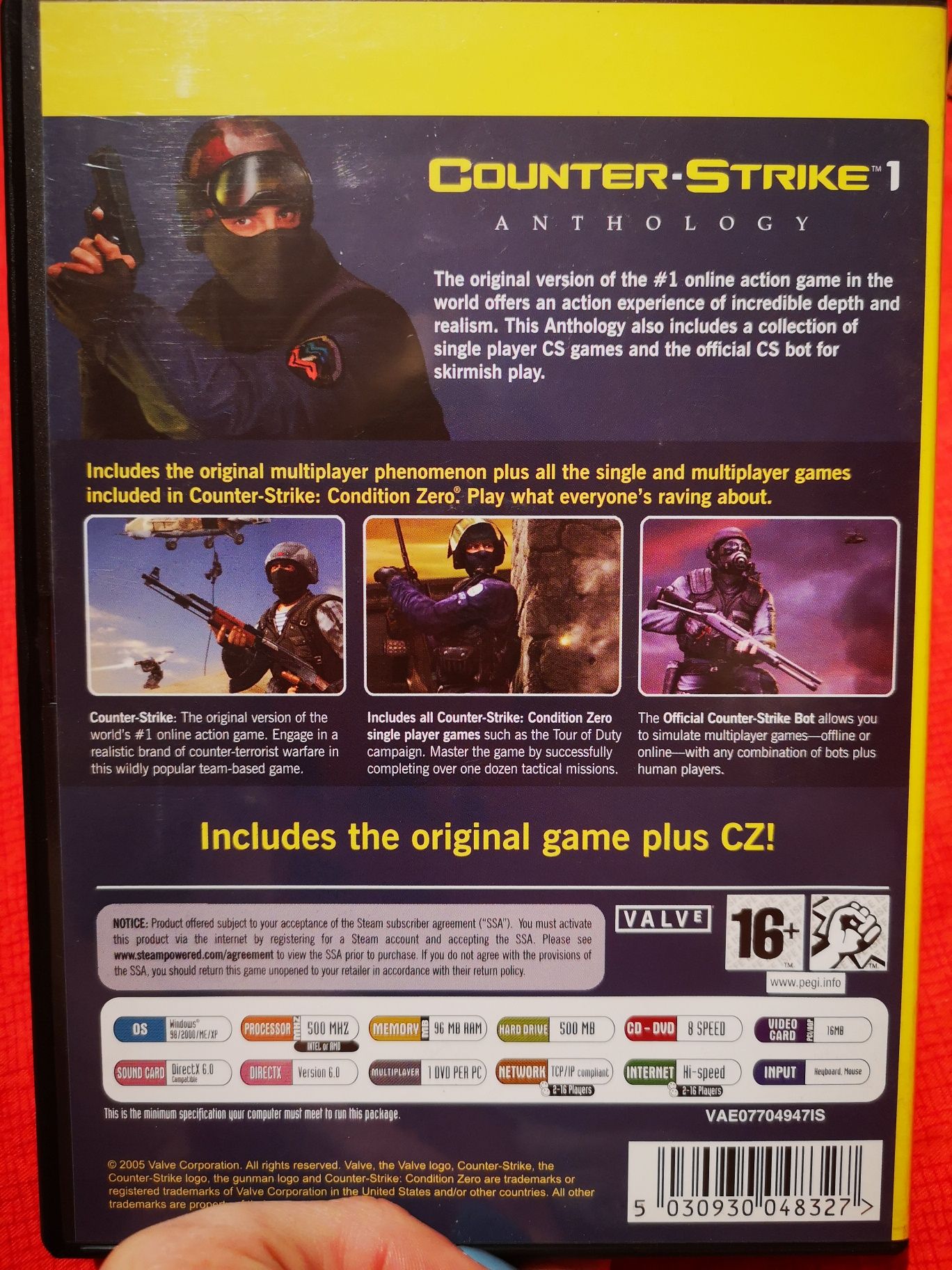 Gra Counter Strike 1 Anthology na PC DVD Rom