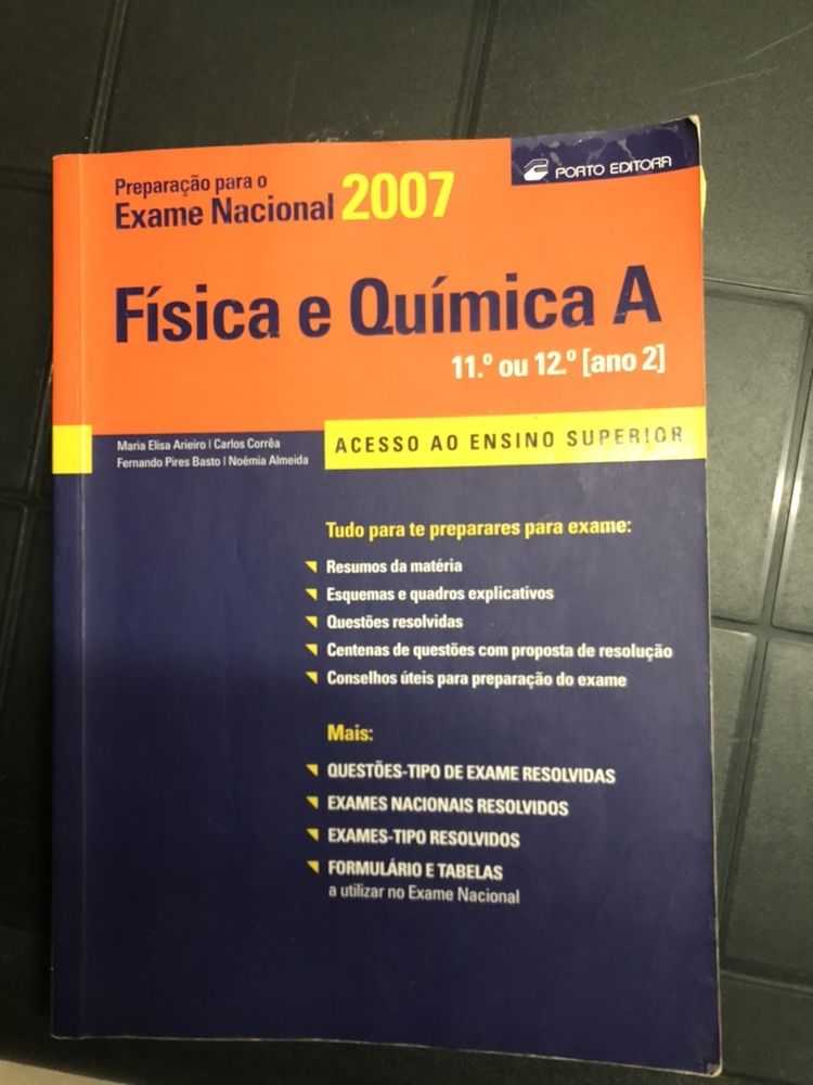 Manual de preparação para exame Física e Química A