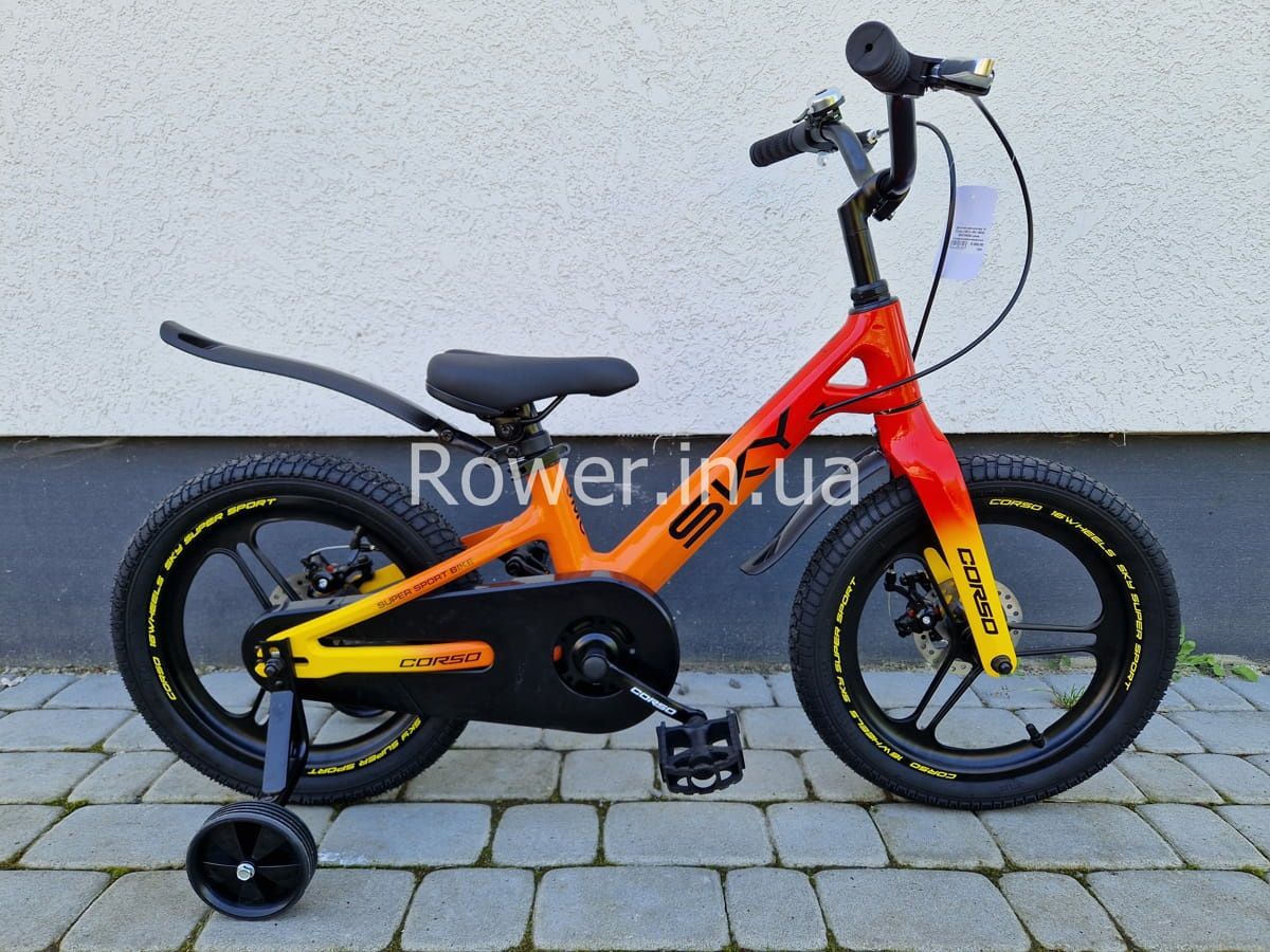 Дитячий магнієвий велосипед для 4-6 років Corso SKY SK-16920 16 orange