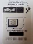 Karta sim giffgaff UK Anglia