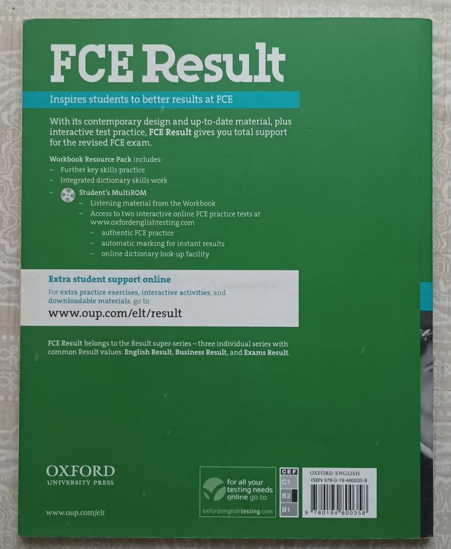 Podręcznik do nauki języka angielskiego FCE Result ćwiczenia