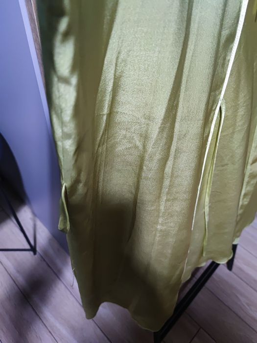 Koszulka nocna z koronką  na ramiączkach + szlafroczek z paskiem