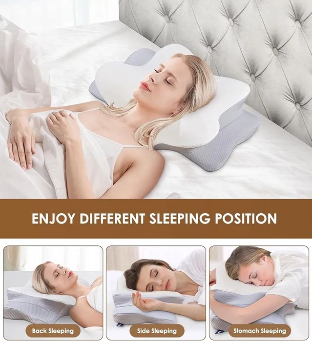 Poduszka ortopedyczna na szyję i ramiona, ergonomiczna