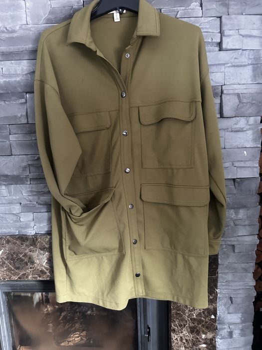 Koszula narzutka h&m oliwka roz xs oversize