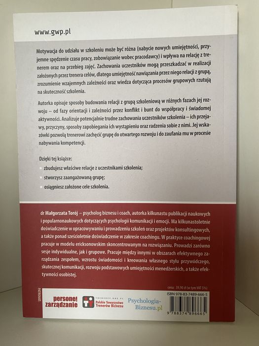 Praca z grupą szkoleniową - Torój