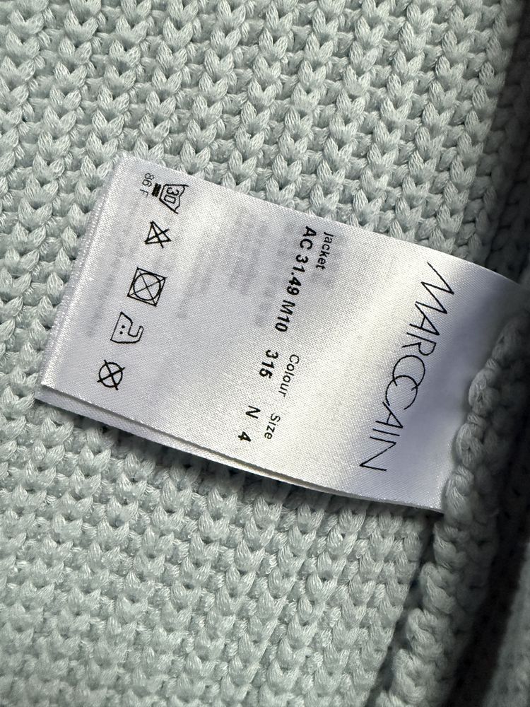 Luksusowy sweter Marc Cain – jasnoniebieski , oversize