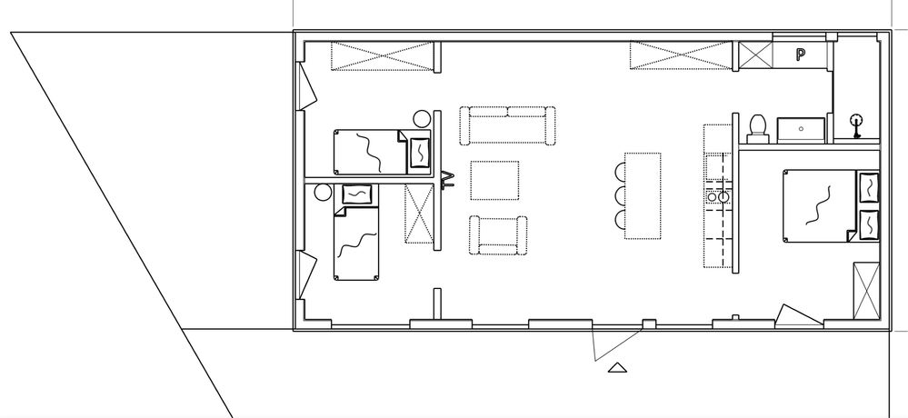 DOM modułowy Caloroczny mieszkalny 80 m2 - 5 modulow