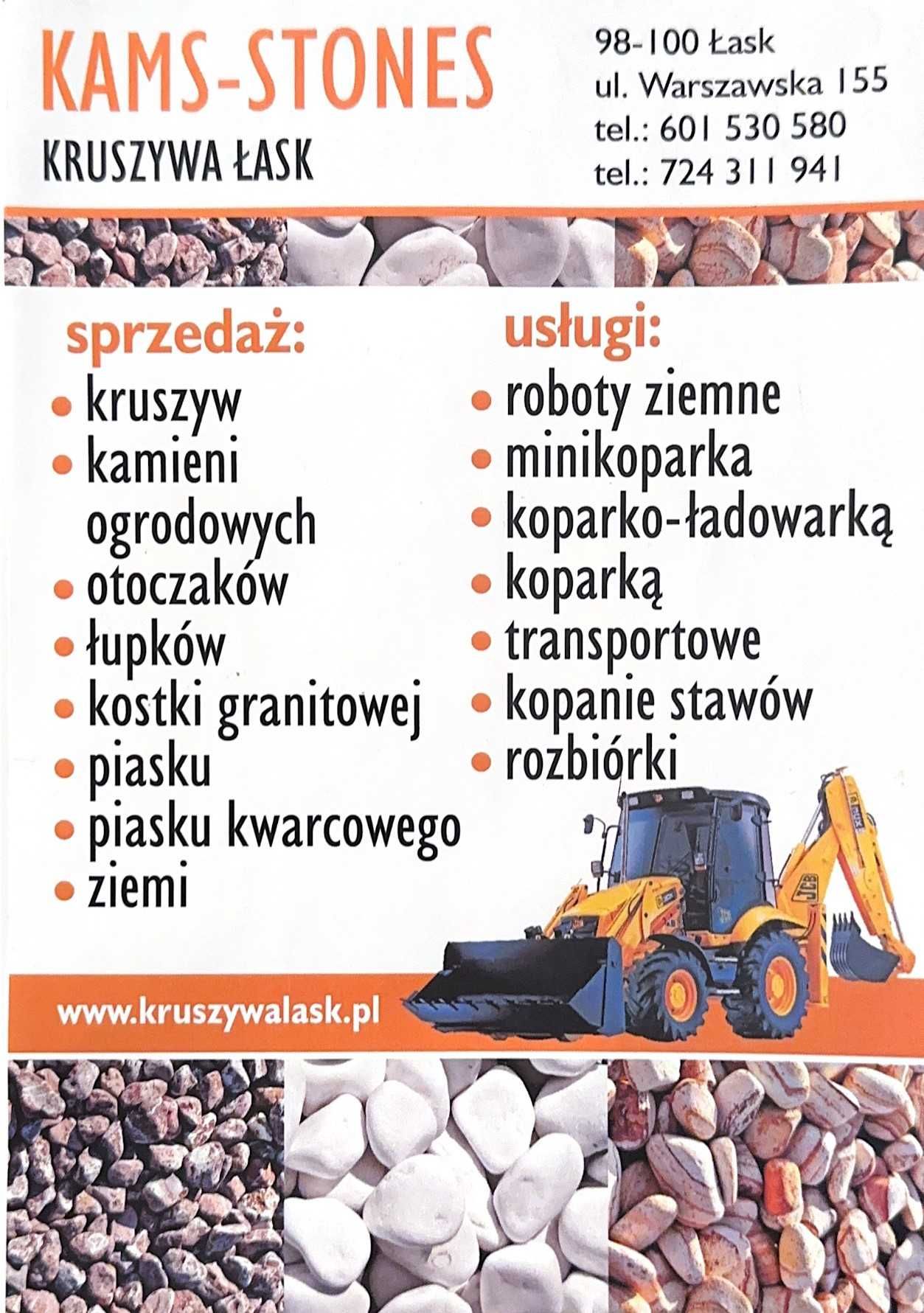 Usługi koparką | Koparko-Ładowarką | Minikoparką | ŁASK WARSZAWSKA 159