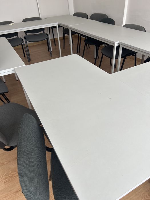 Secretarias e cadeiras - conjunto de 8+10