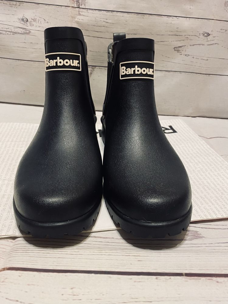 Резиновые сапоги Barbour Wilton Chelsea NBH AW21, ботинки черные