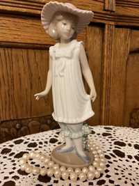 Cudna Nao Dziewczynka Kolekcjonerska Figurka Porcelanowa Kapelusz