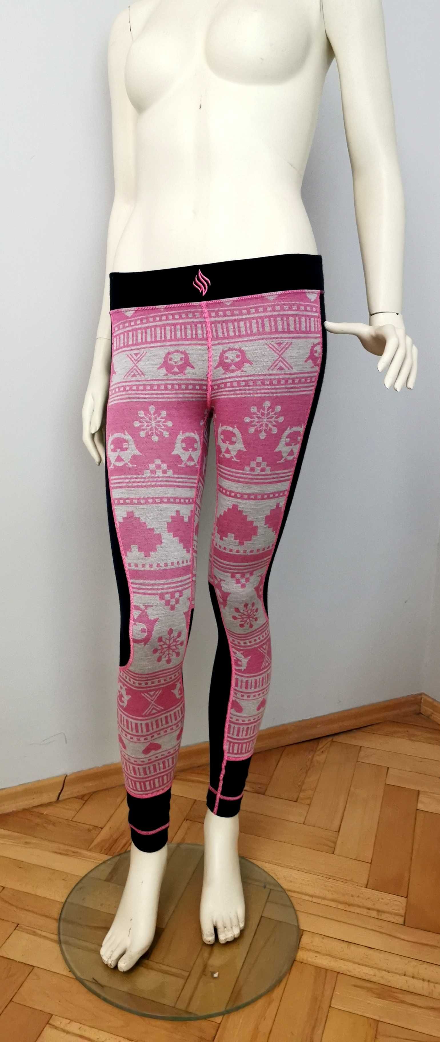 We Are Fit - Cudne Damskie Legginsy Wełna Merino XS Nowe !!!