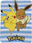 Koc 100x140 Polarowy Pokemony Pikachu Pokemon Dziecięcy