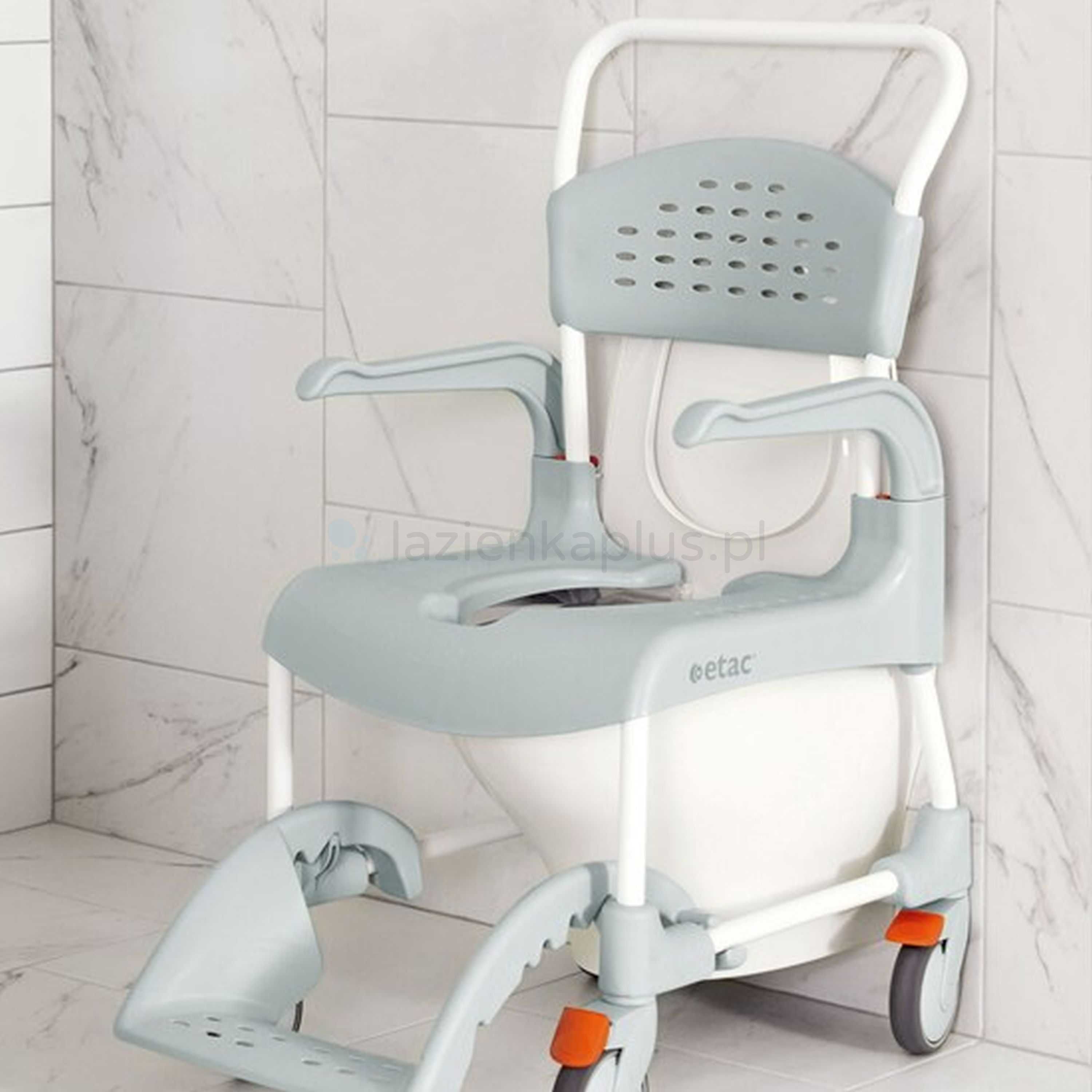 Etac Clean Profesjonalny wózek krzesło prysznicowy Toaletowy Max130kg