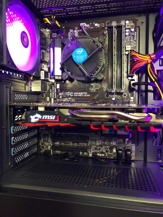 Игровой ПК Intel i7/16Gb/RX570/SSD240+500 компьютер системный блок