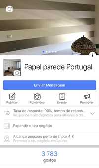 Papel parede . Aplicação . Orçamentos grátis