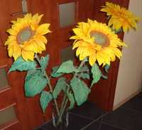 3x wysokie 120 cm OKAZJA sztuczne słoneczniki duże kwiaty jak żywe