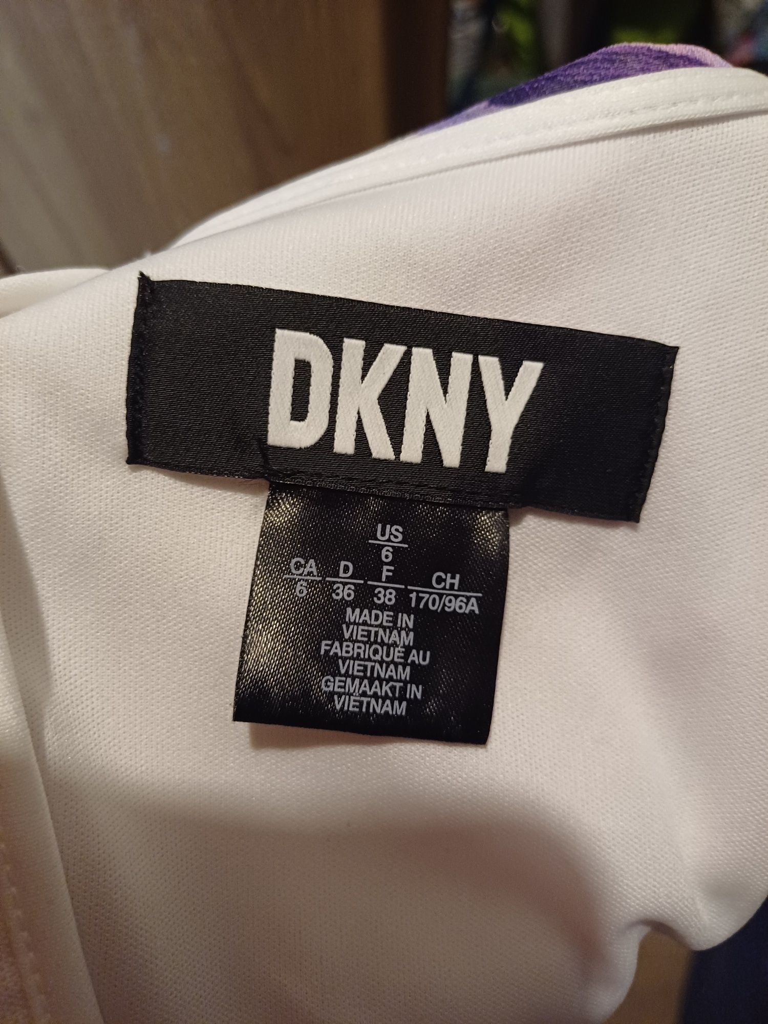 Sukienka kopertowa dkny s komunia wesele