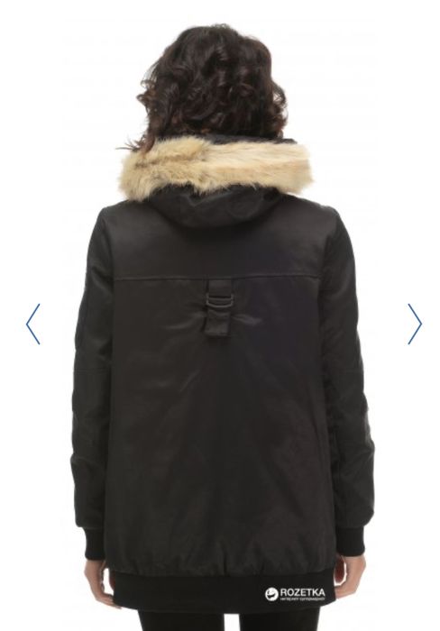 Парка пуховик Zara trafaluc чорного кольору