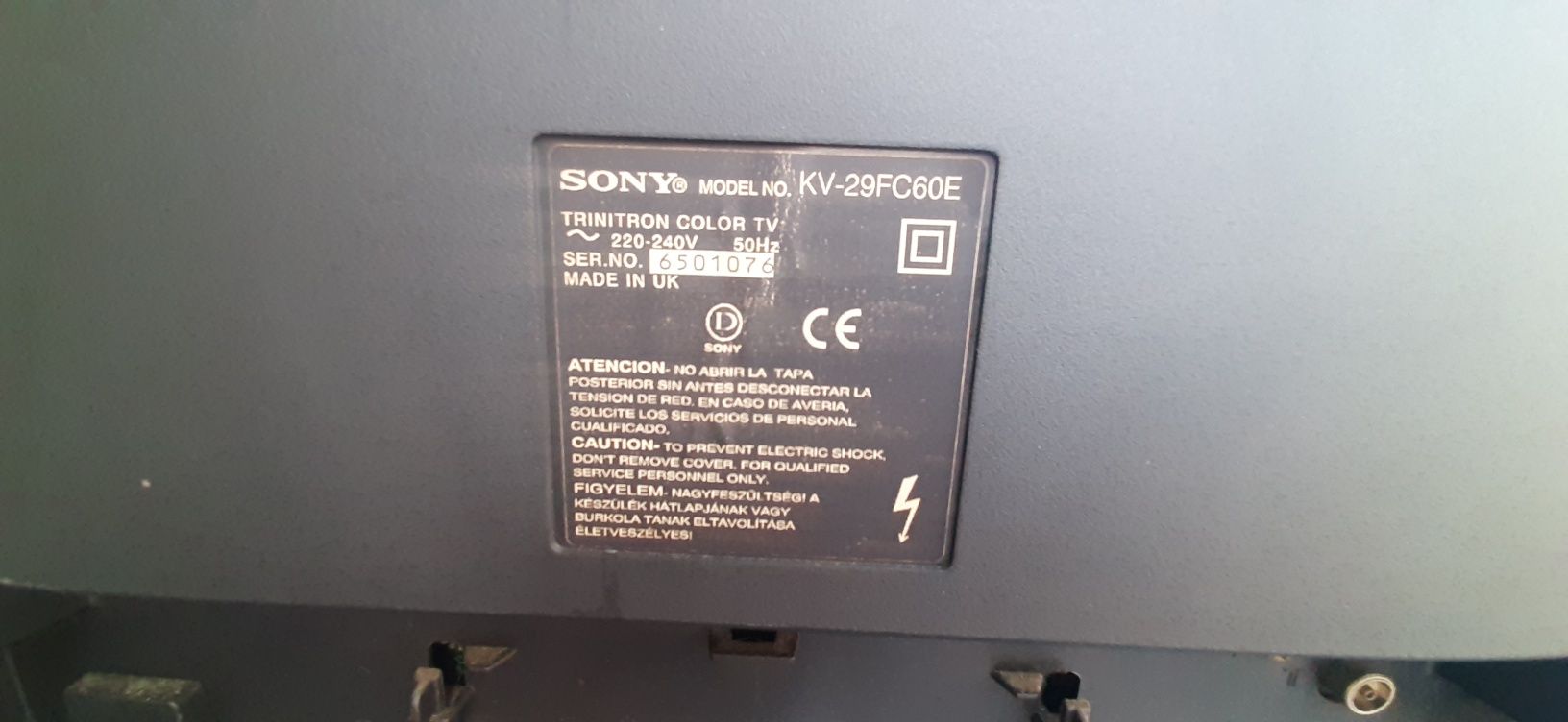 Televisão Sony KV-29FC60E