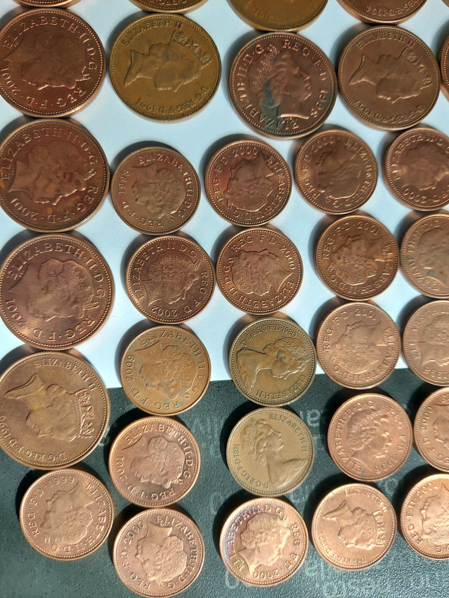 Zestaw monet Brytyjskich